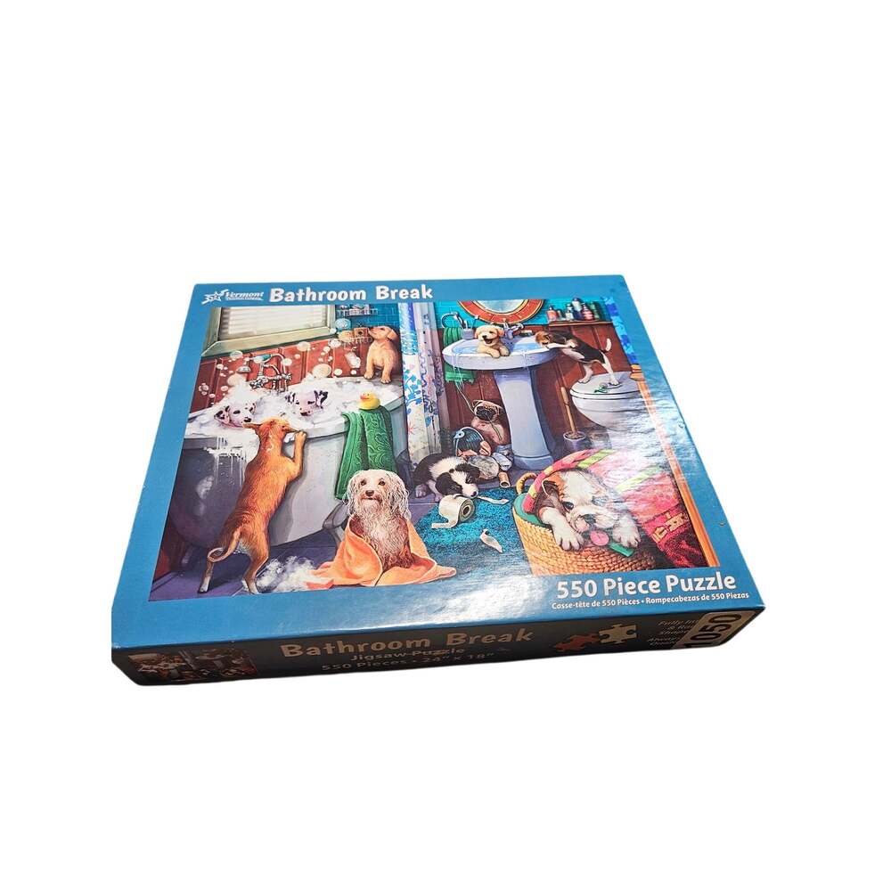 Vermont Doggie Bathroom Break 550 Piece Jigsaw Puzzle